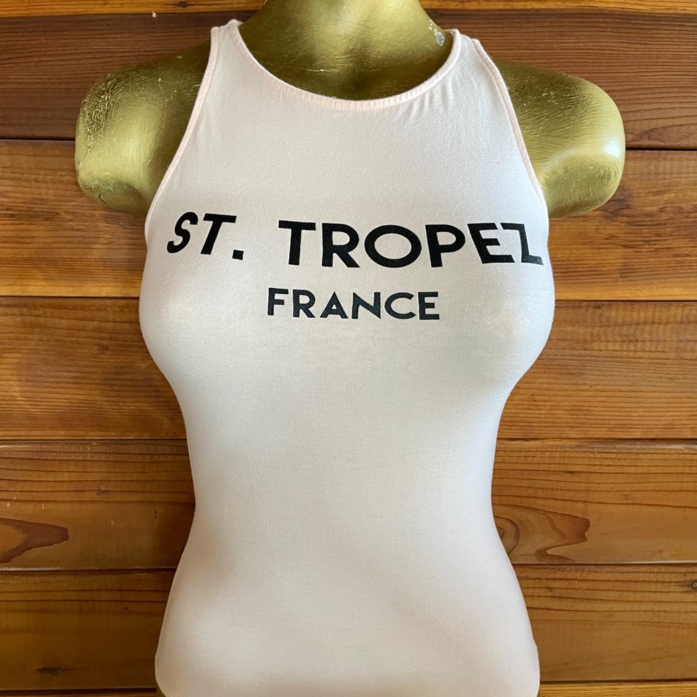 L.A. Hearts Chic ST. TROPEZ France BODYSUIT With Cutout Back Size Small